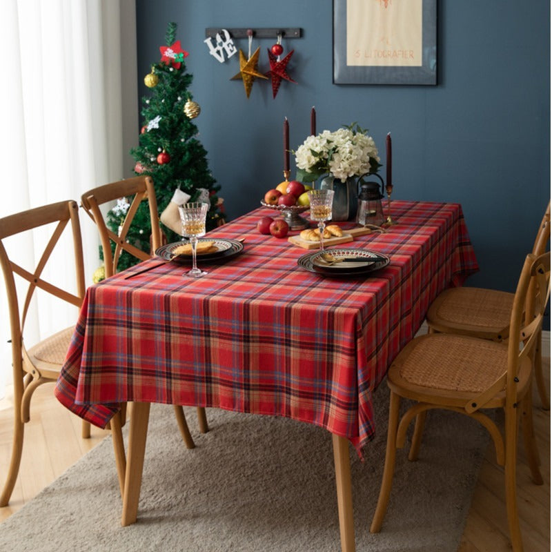 Xmas Tartan Tablecloth