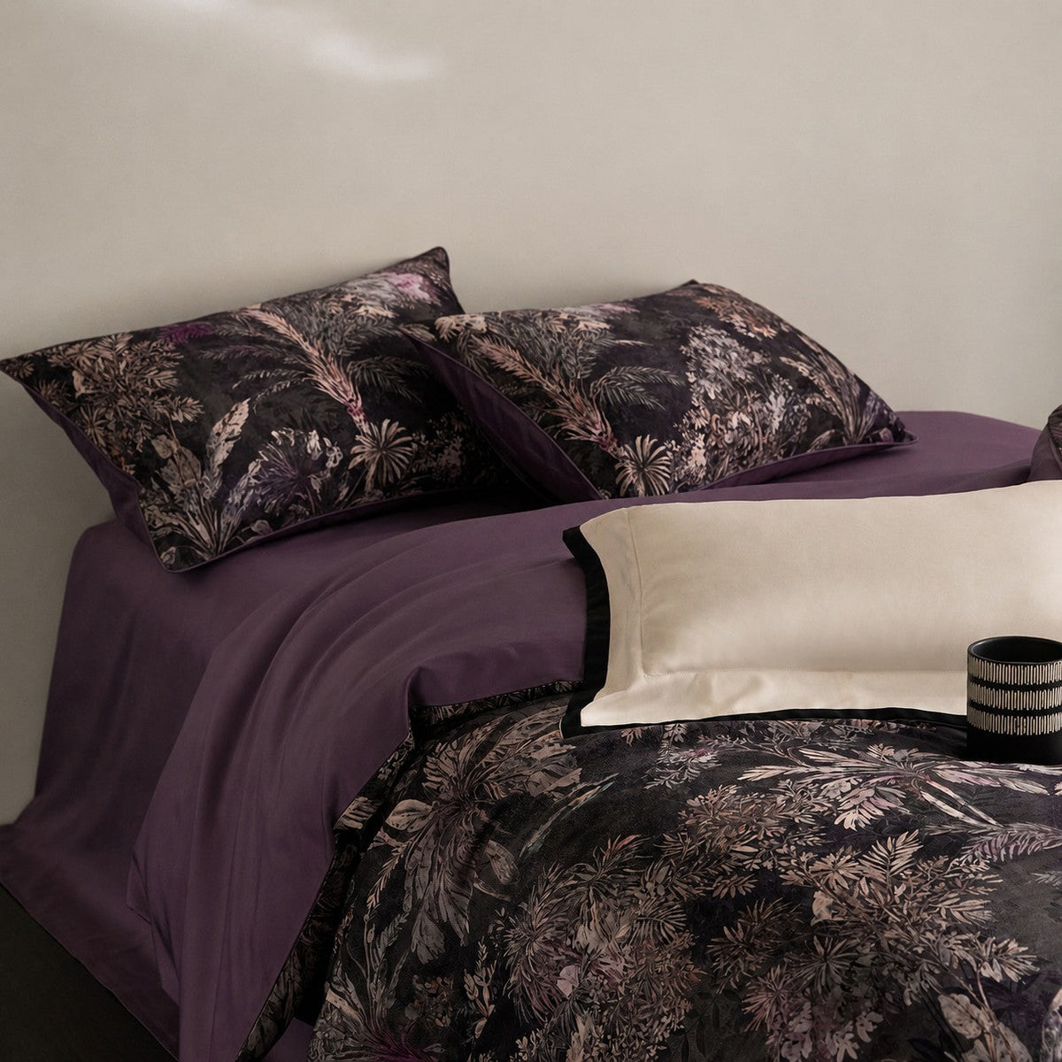 Savona Moonlit Canopy Botanical Egyptian Cotton Bedding Set