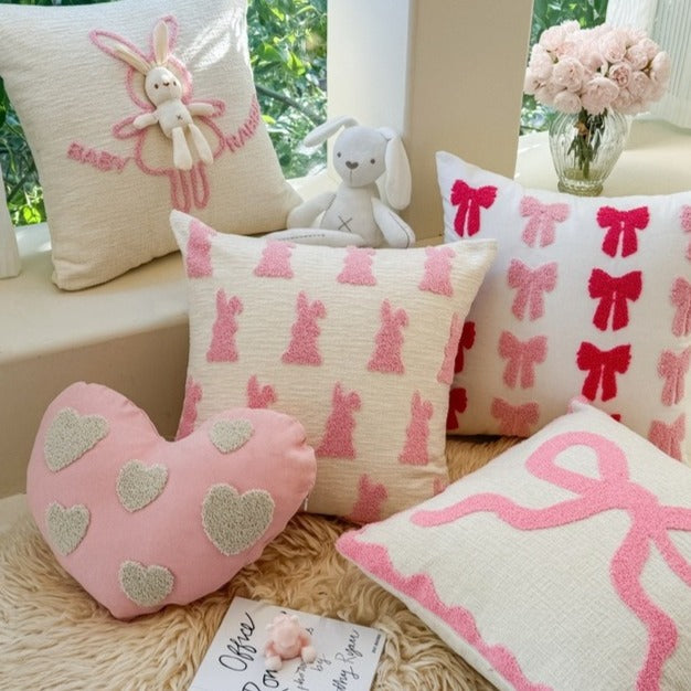 Candy Bow Bunny Plush Cushion