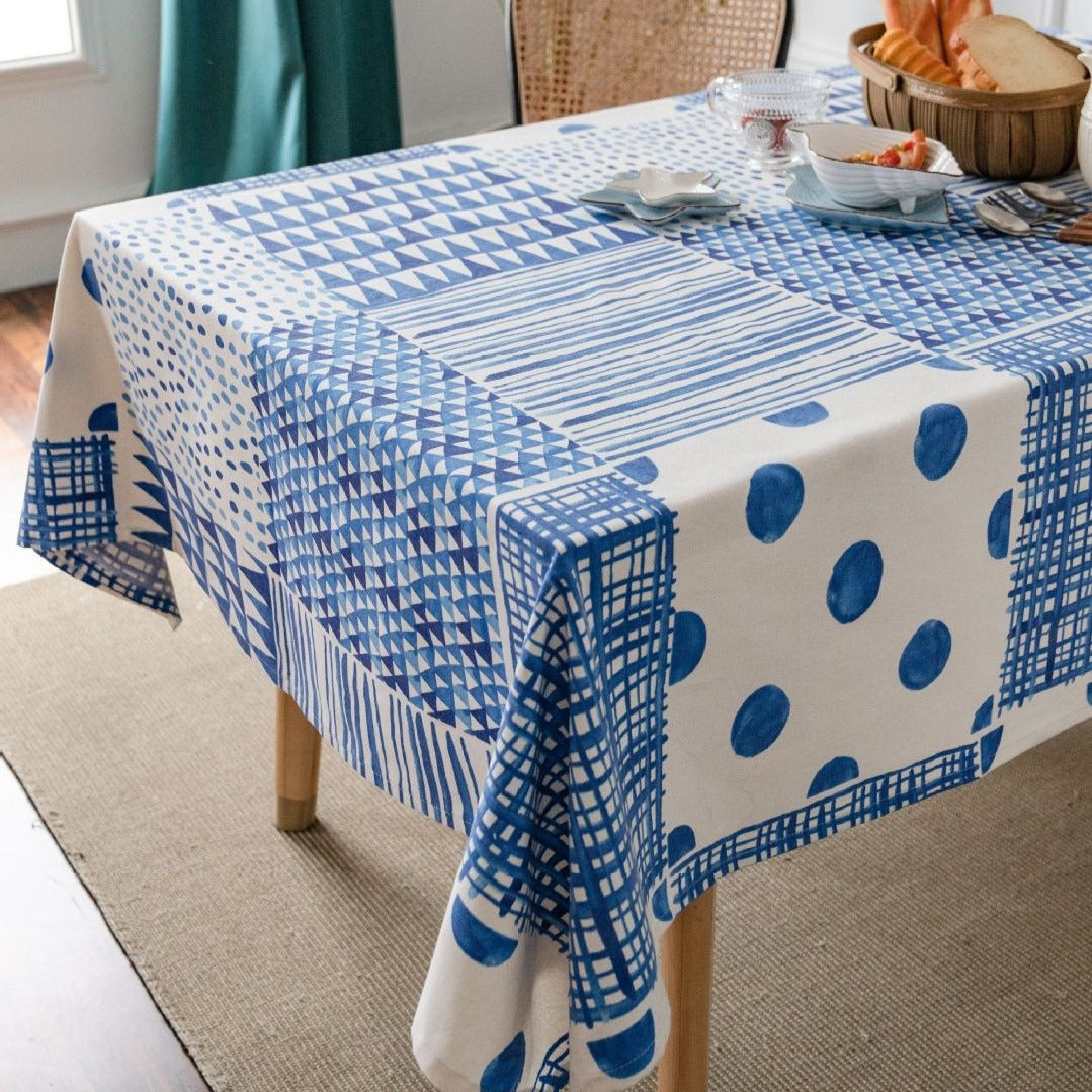 Mediterranean Blue Tablecloth