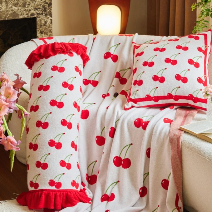 Cherry Blanket & Cushion