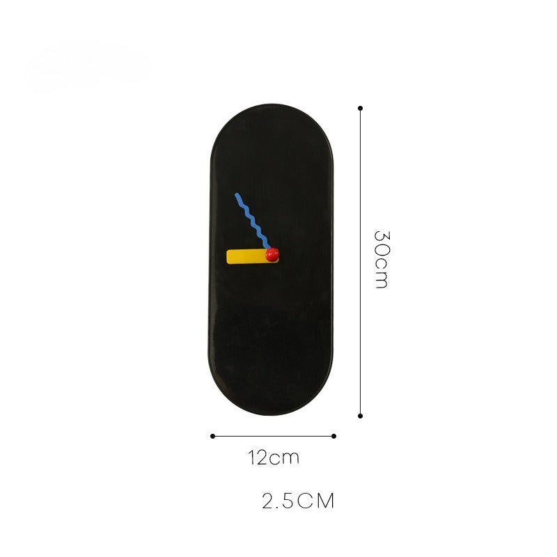 Peaceful Oval Clock