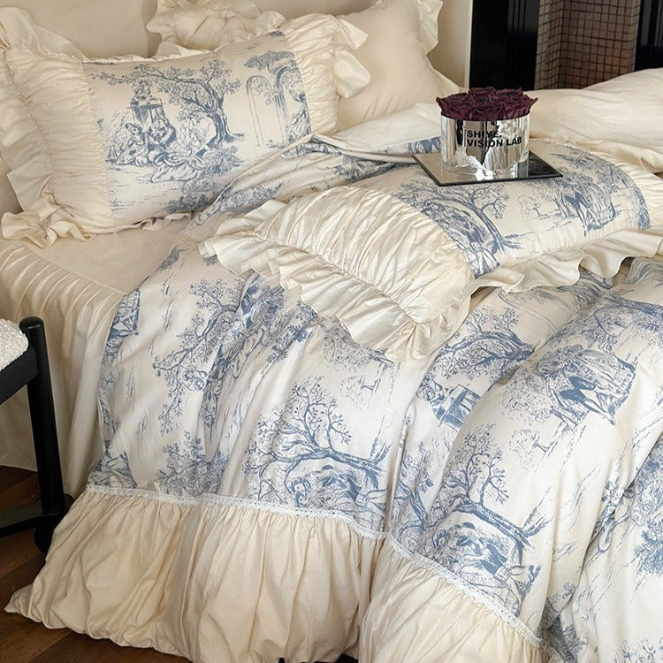 Courtly Blue Quilt Cover Set
