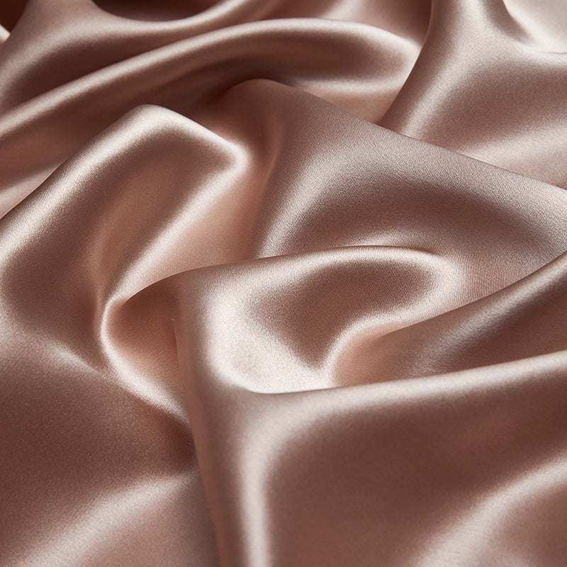 Solenne Cameo Rose Openwork Trim Luxury Pure Mulberry Silk Bedding Set