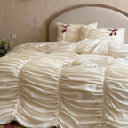 Fragrant Satin Bow Bedding Set