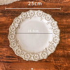 Antique Blossom Embossed Plate