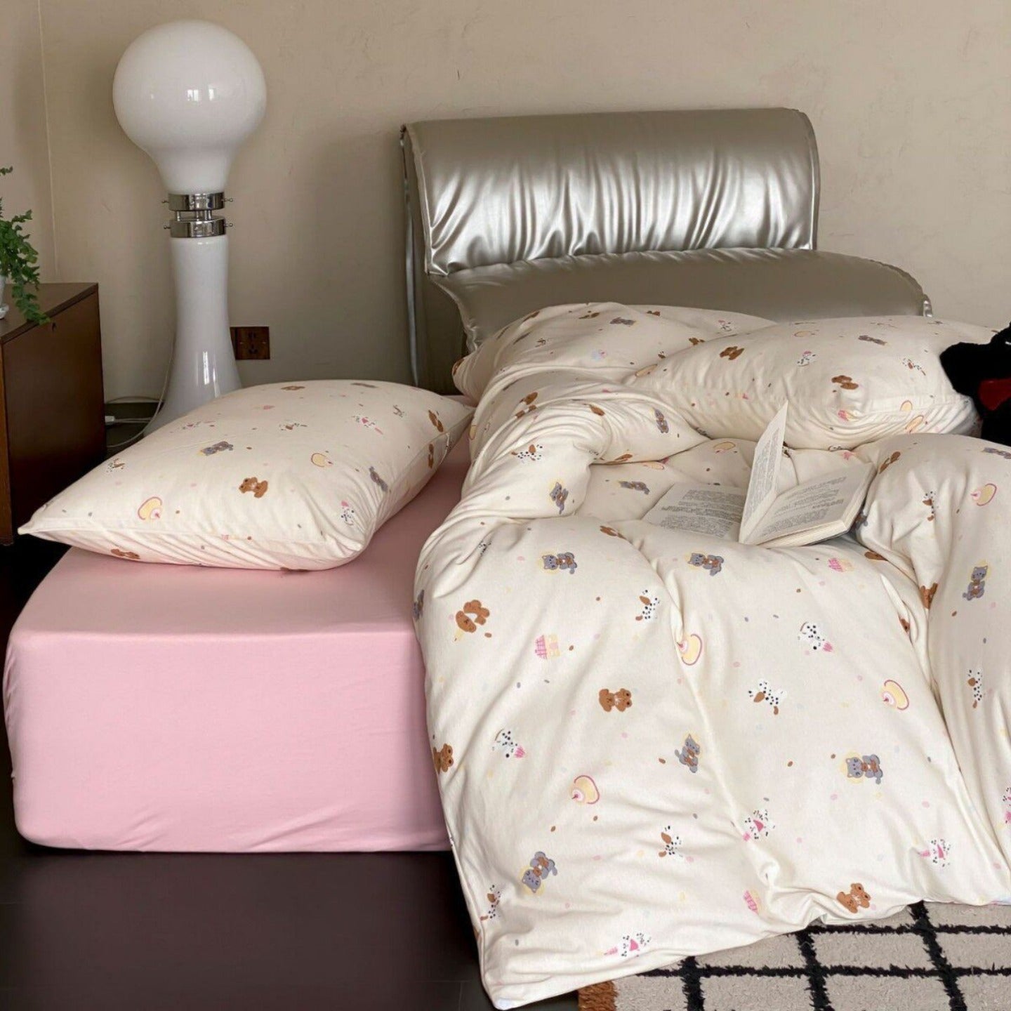 Squirrel & Acorn Dots Bedding Set