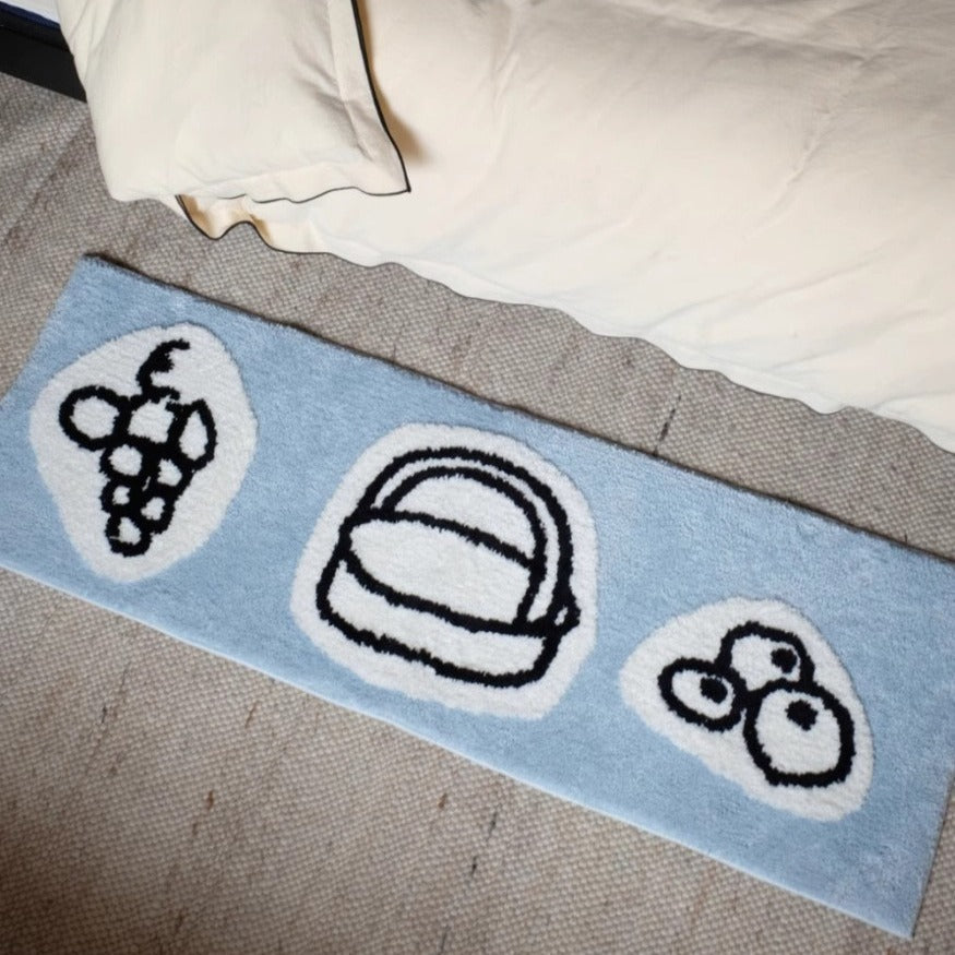 Line Art Doodle Rug