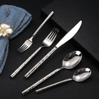Elle Silver Luxury Stainless Steel Cutlery Set