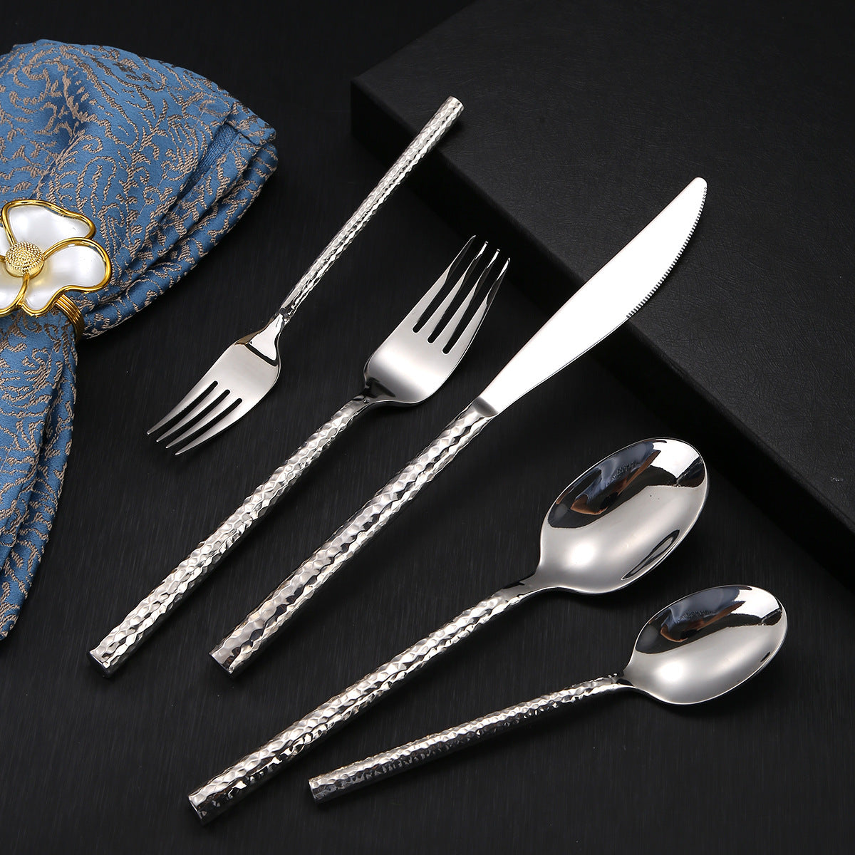 Elle Silver Luxury Stainless Steel Cutlery Set