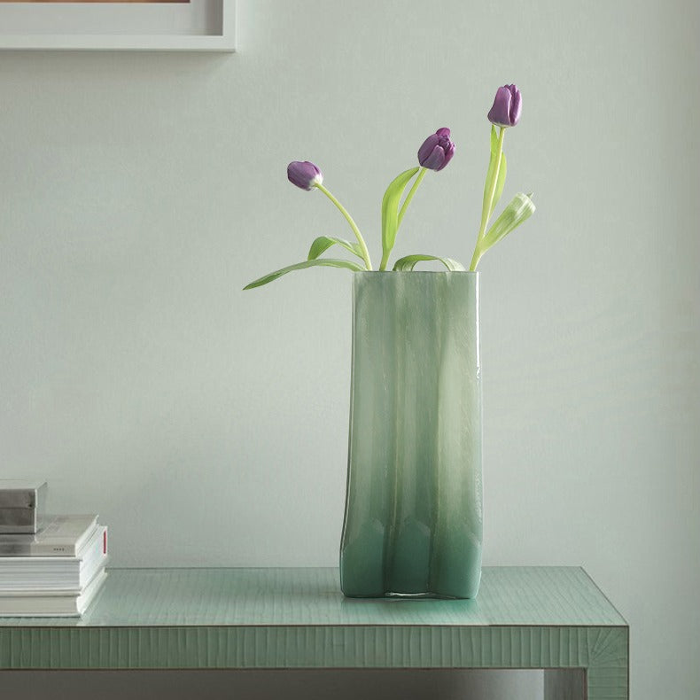 Green Serenity Glass Vase - FINAL SALE
