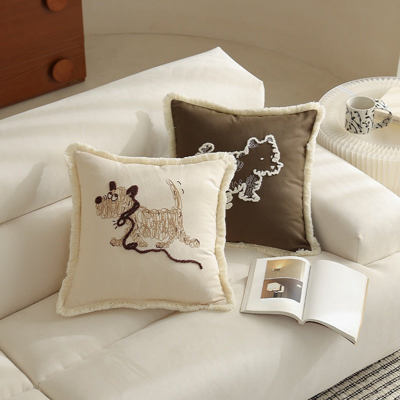 Sketchy Pup Cushion