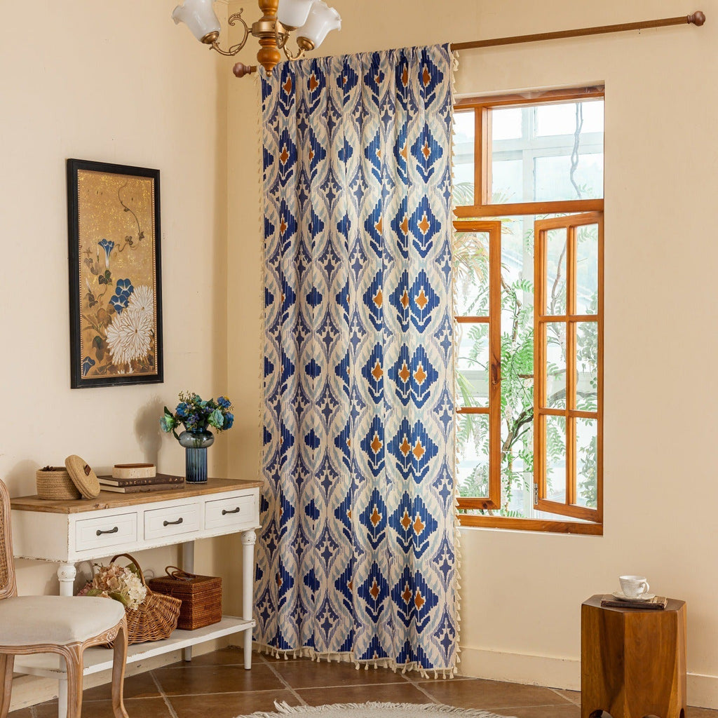 Blue Diamond Curtain