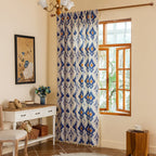 Blue Diamond Curtain