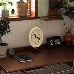 Mid Century Vibe Desk Clock