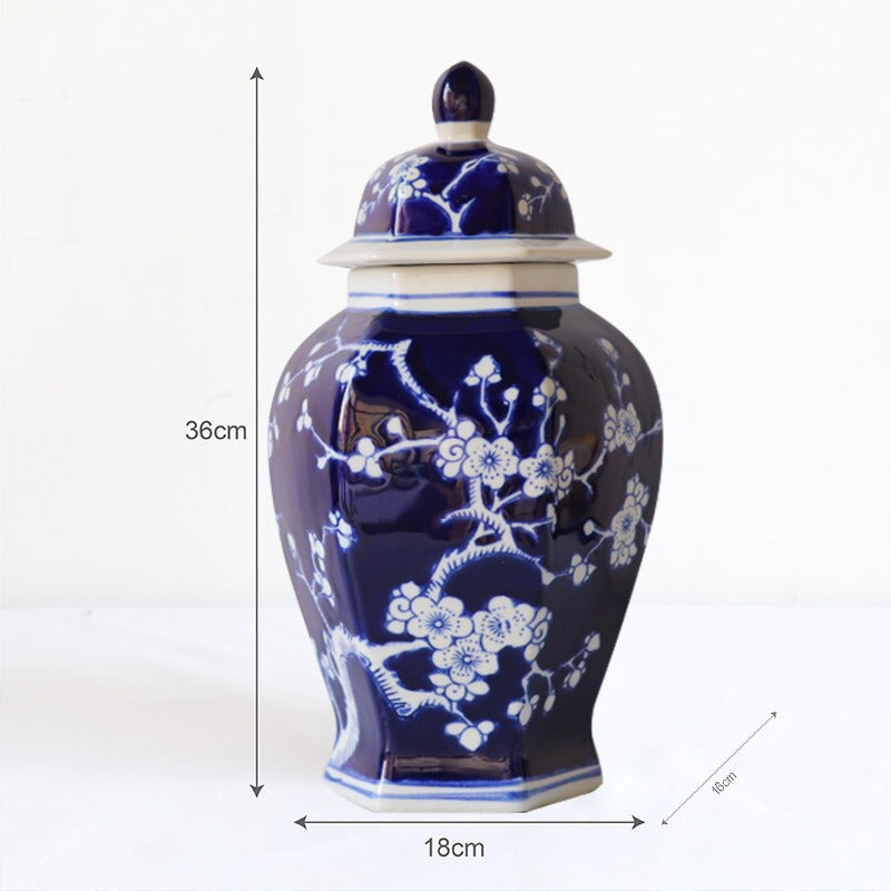Royal Floral Ceramic Vase