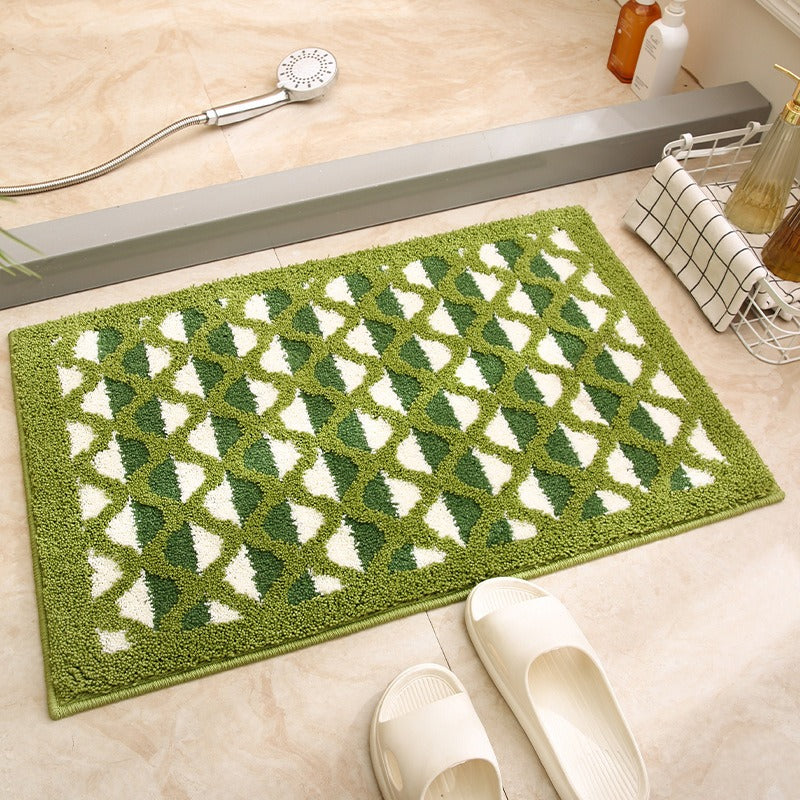 Fresh Green Bathroom Mat