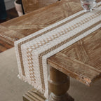 Vintage Farmhouse Stripe Table Runner