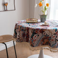 Mexico Style Tassel Table Cloth