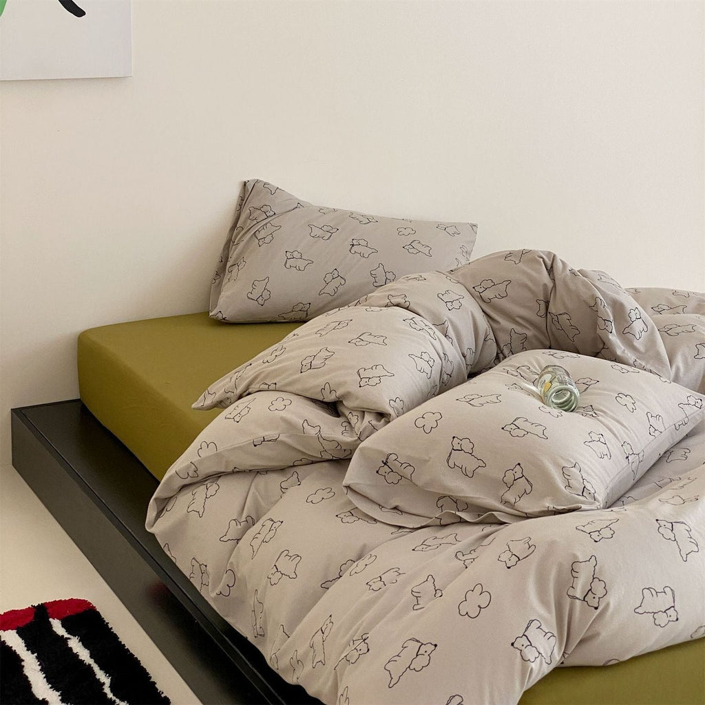 Poodle Bedding Set