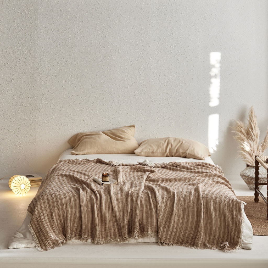 Woven Stripe Throw Blanket