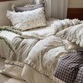 Lavender Cotton Linen Bedding Set