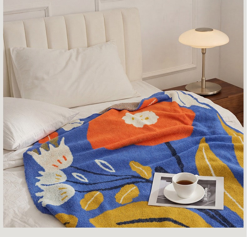 Midnight Bloom Dream Throw