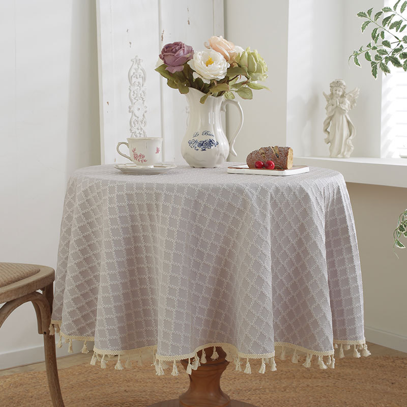 Soft Grid Morning Tablecloth