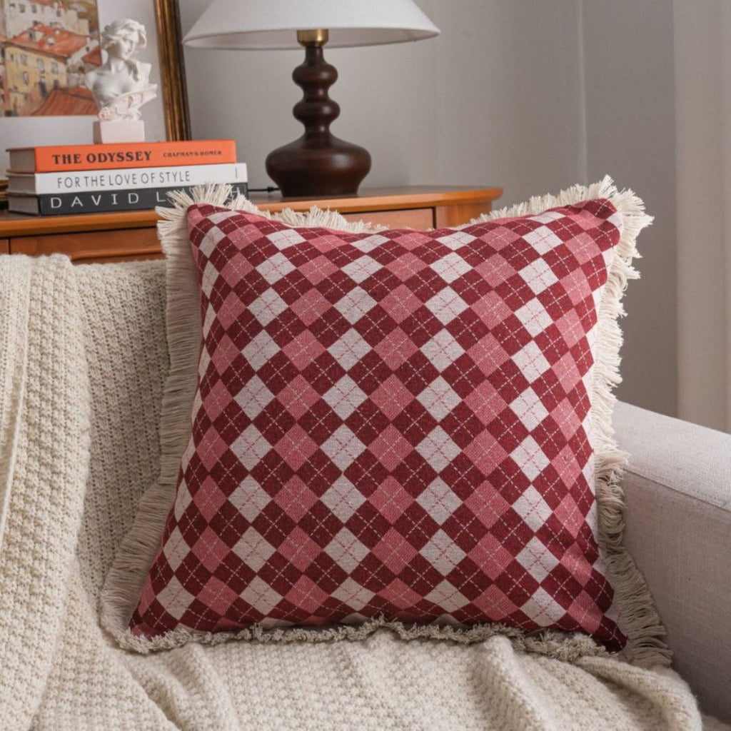 Disco Diamond Fringe Cushion