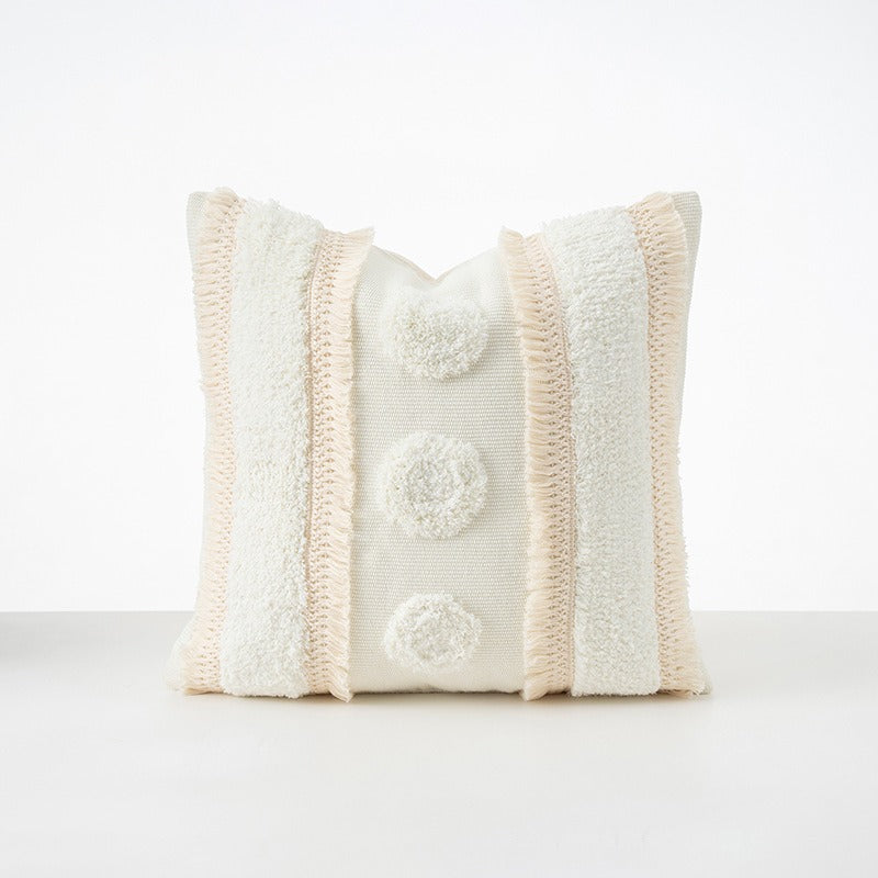 Cream Plush Cushion