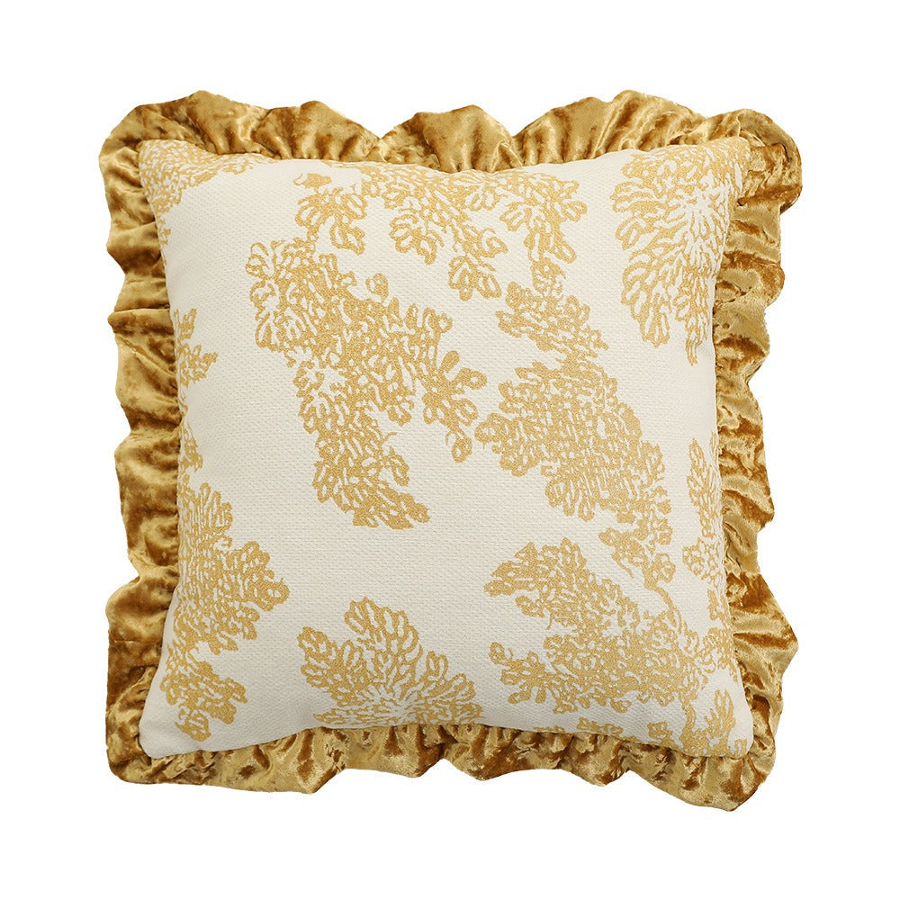 Ornate Ruffle Cushion - FINAL SALE