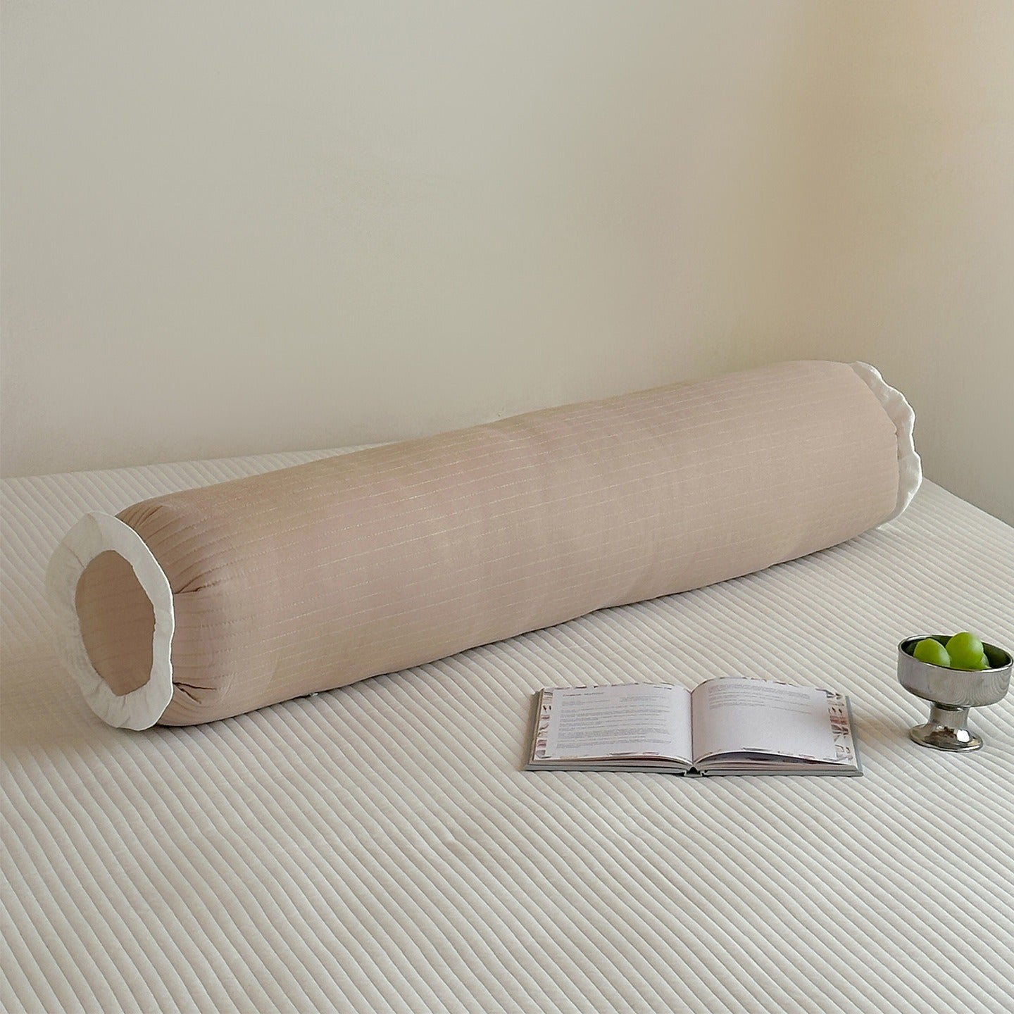 Pastel Frill Bolster Pillow
