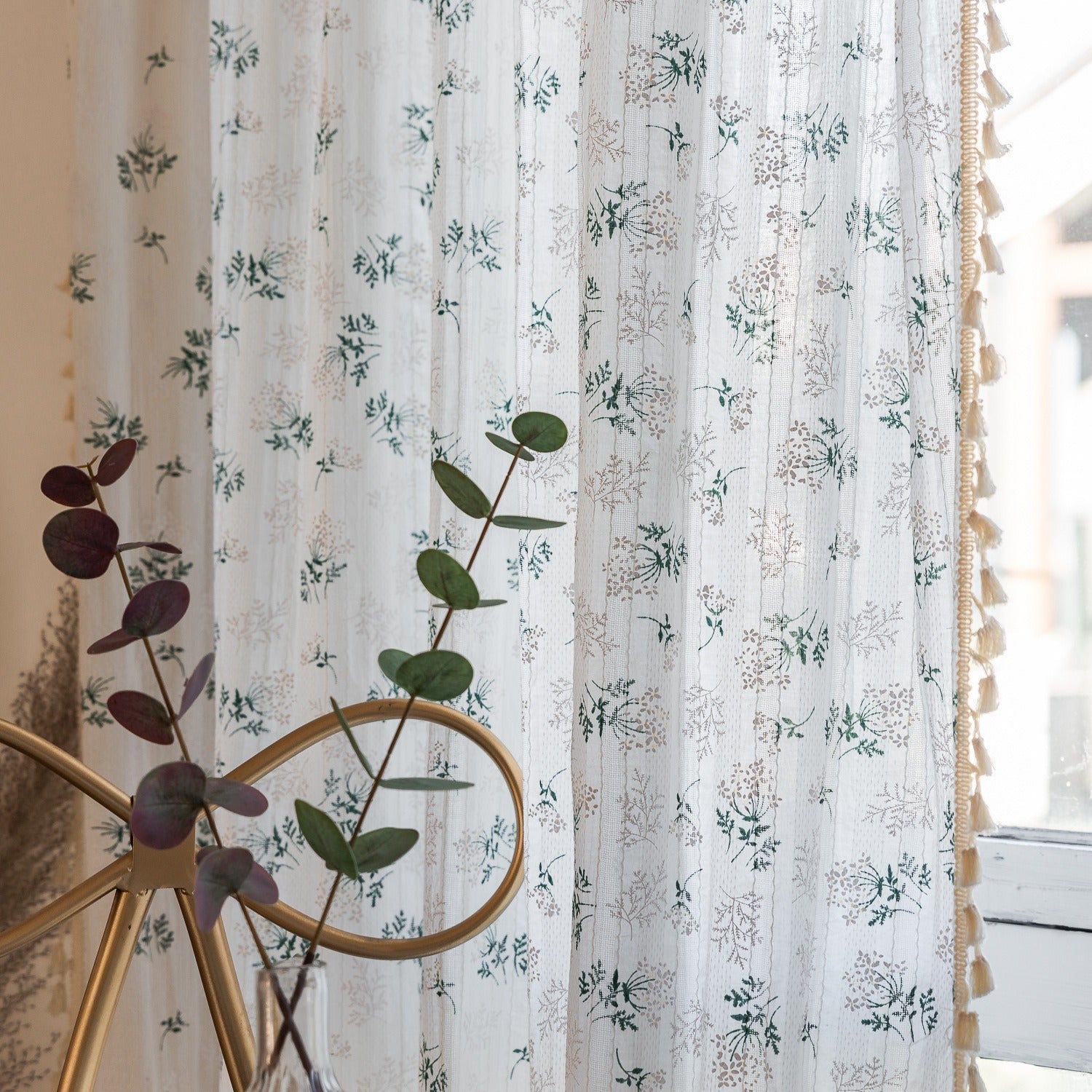 Fresh Grass Tassel Curtain