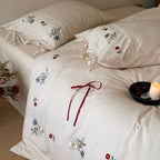 Wildflower Knot Linen Cotton Bedding Set