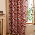 Red Palm Tassel Curtain