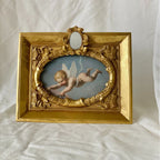 Vintage Gold Mini Mirror Top Frame