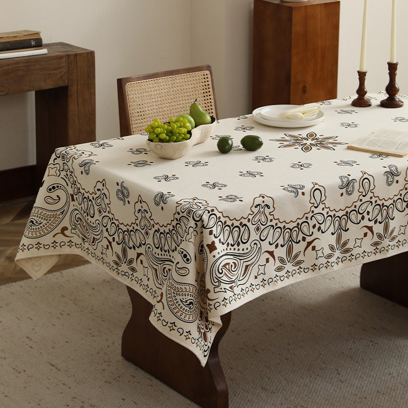 Slow Hour Paisley Tablecloth