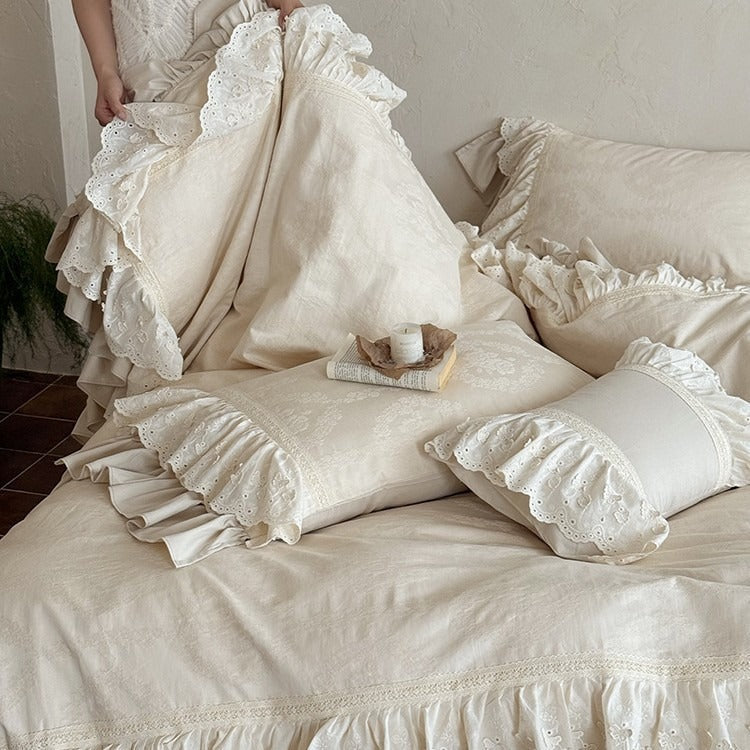 French Garden Frill Bedding Set