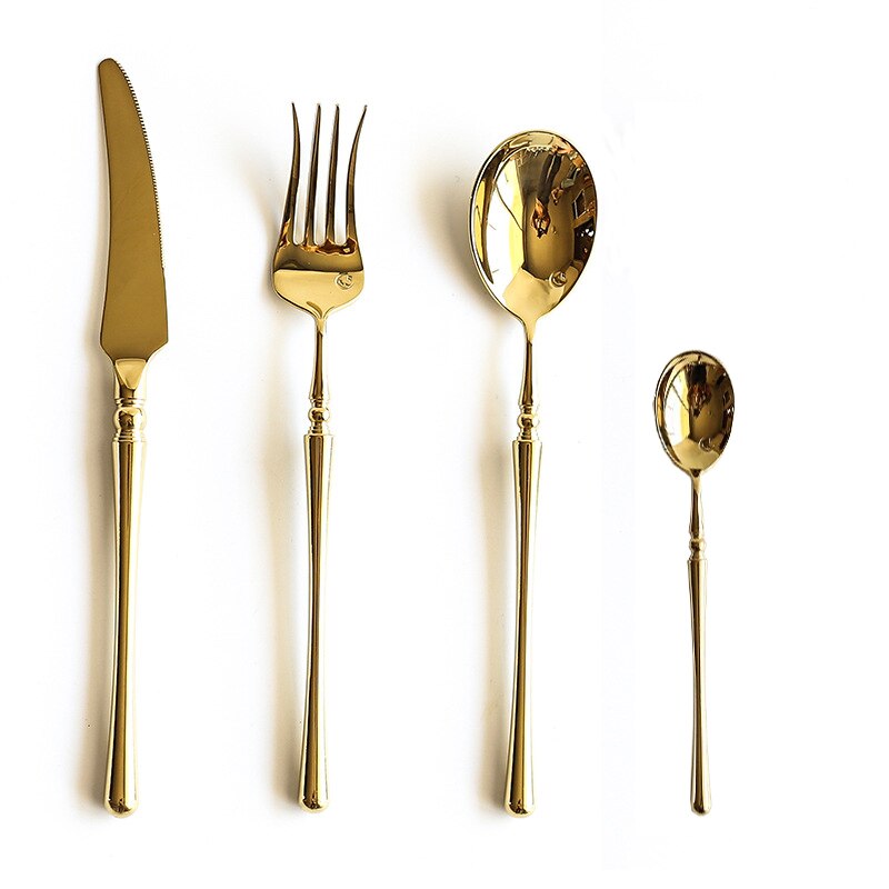 Rome Gold Luxury Stainless Steel Cutlery Set