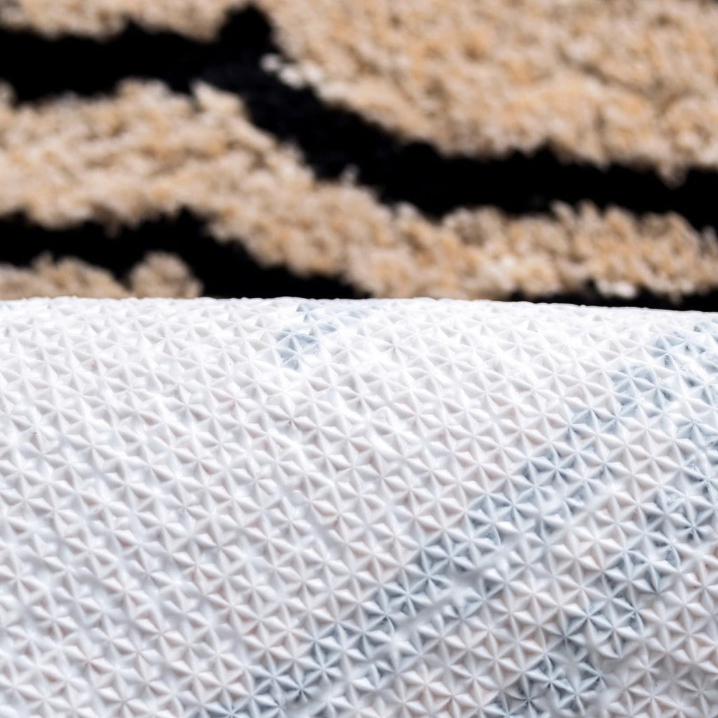 Beige Tiger Stripe Rug