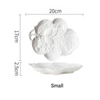 Snowy Leaf Harvest Plate