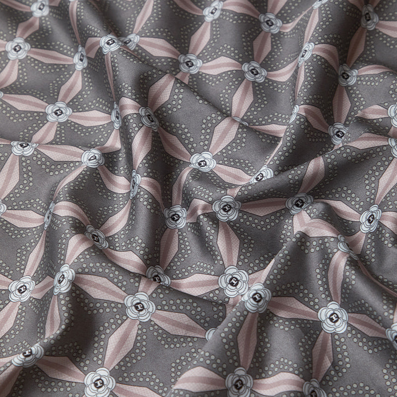 Roselle Lattice Printed Luxury Egyptian Cotton Bedding Set