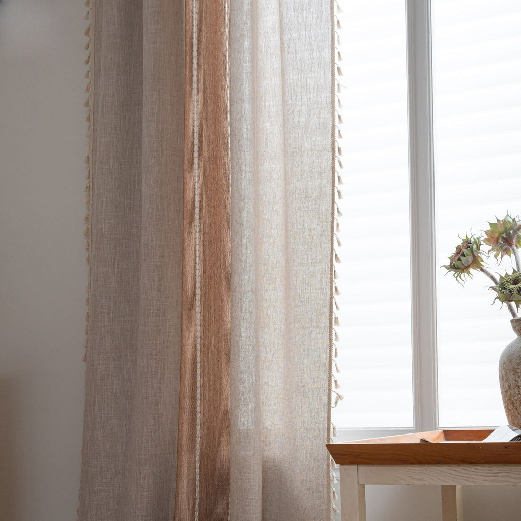 Farmhouse Tassel Curtain