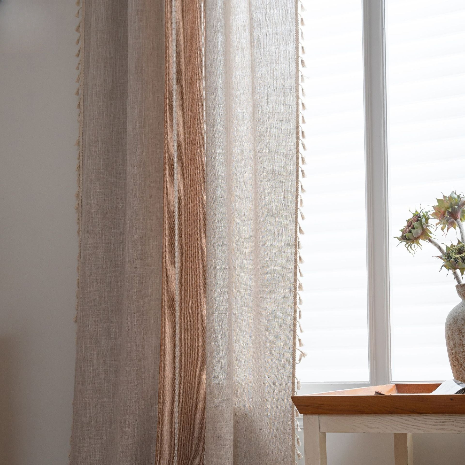 Farmhouse Tassel Curtain