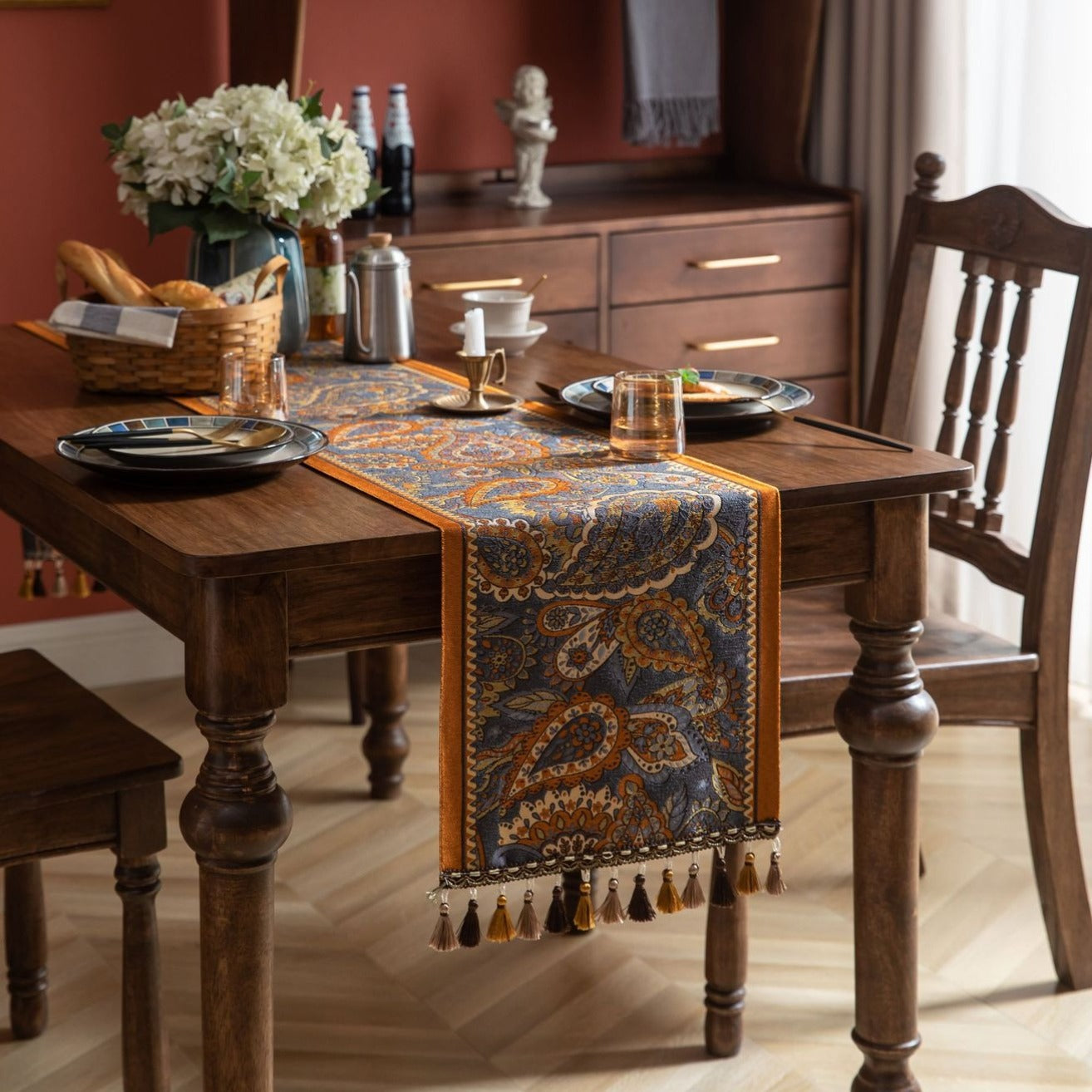 Vintage Paisley Table Runner