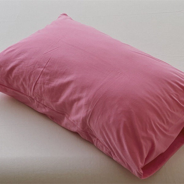 Blushing Rose Jersey Cotton Pillowcase
