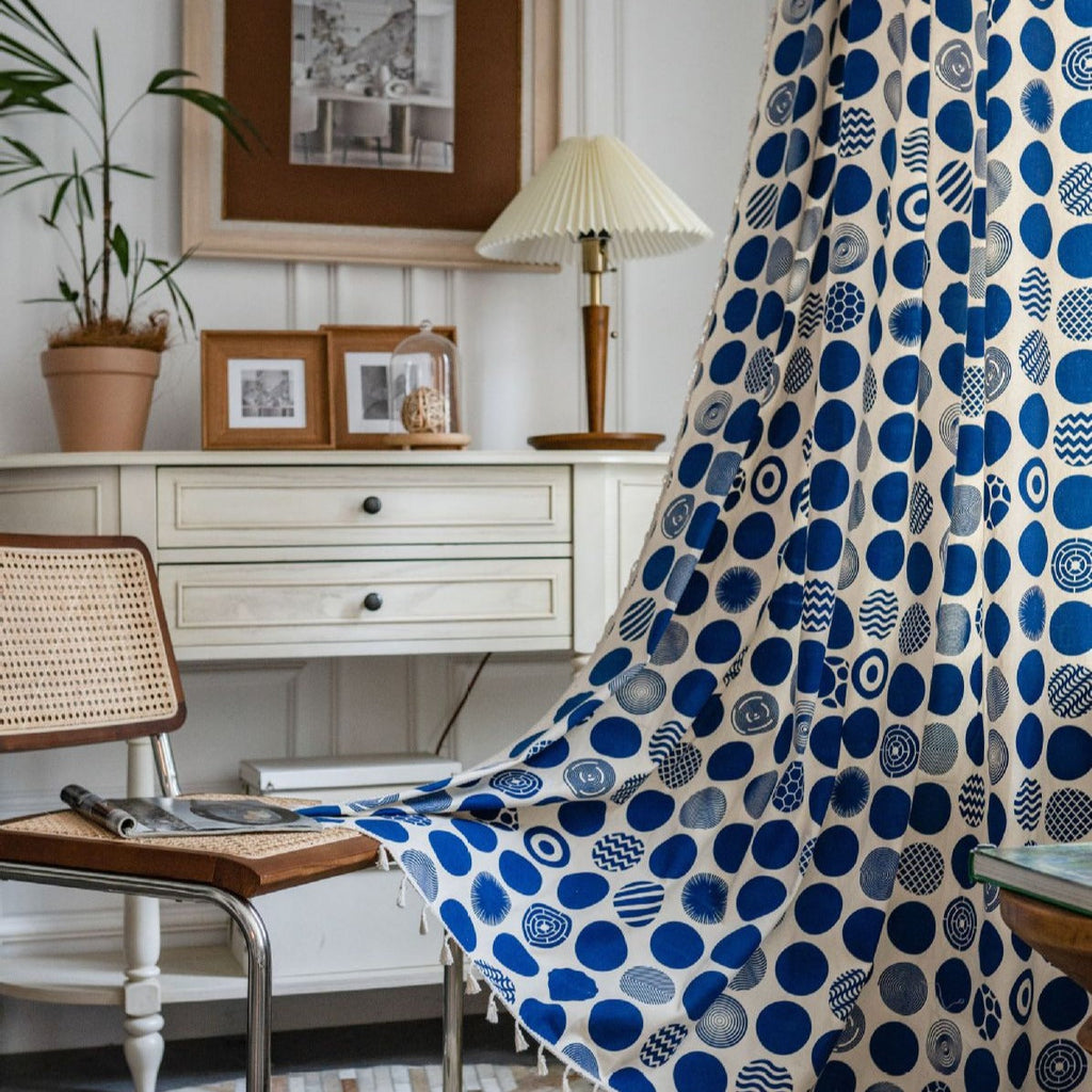 Blue Bubble Curtain