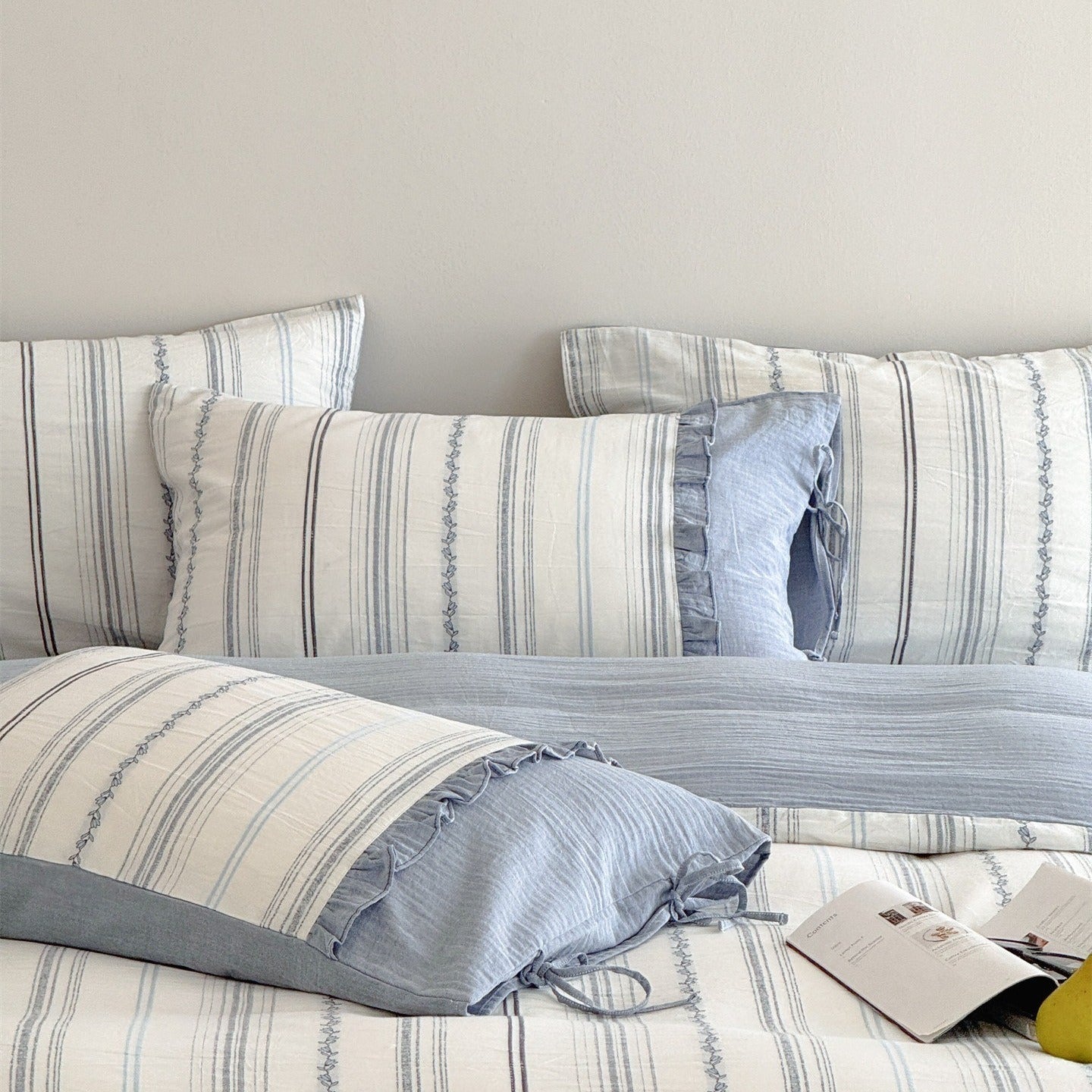 Sea Salt Stripe Bedding Set