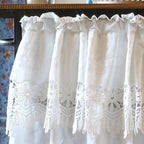 Royal White Lace Cabinet Curtain