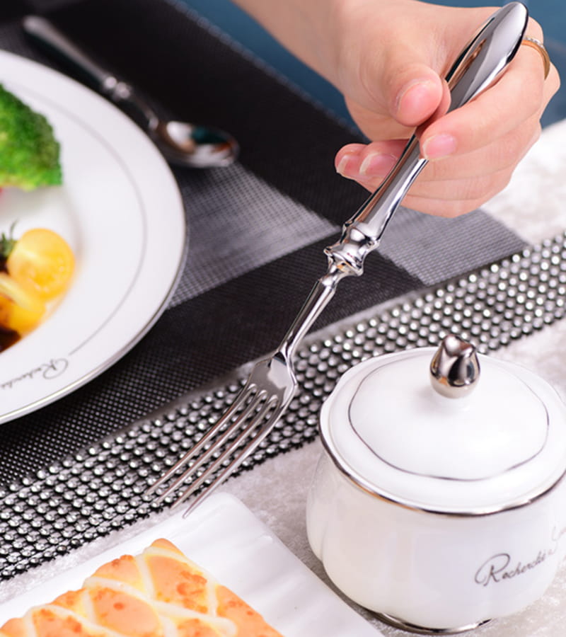 Leona Silver Luxury Stainless Steel Cutlery Set